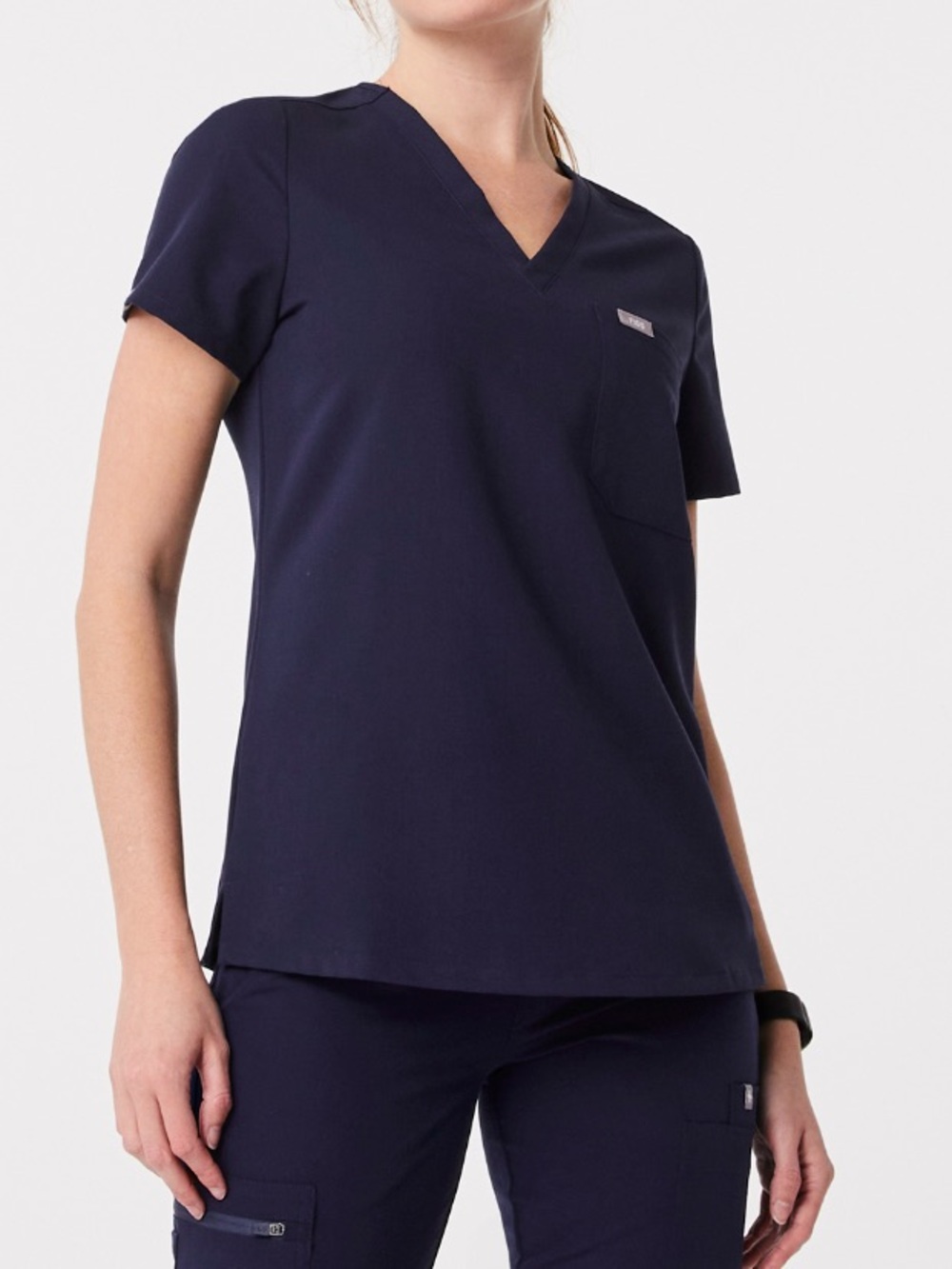 FIGS Navy Catarina top